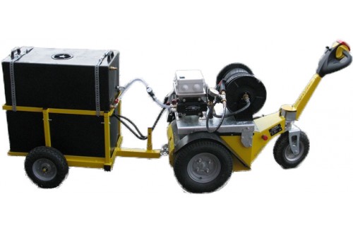 Nettoyeur autonome sur transporteur électrique - 100L - 55 bars