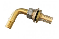 Raccord perce coques double port laiton Raccord perce coques double port laiton