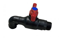 Robinet 1/4 Tour Plastique Coudé  M3/4