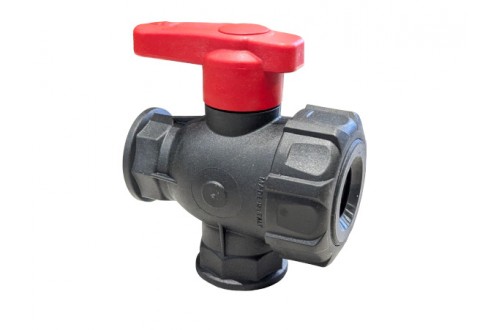 Vannes plastique 3 voies type T